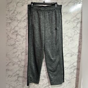 Adidas Climawarm Sweatpants Gray Black Pockets Mens L